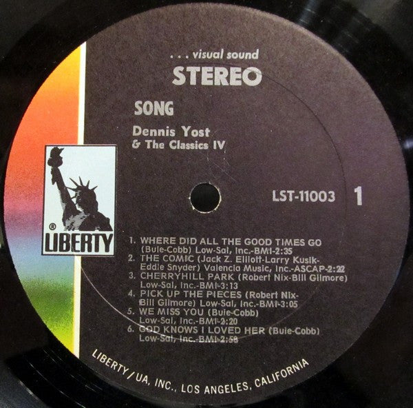 Dennis Yost & The Classics IV : Song (LP, Album, Gat)