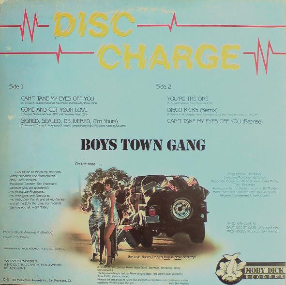 Boys Town Gang : Disc Charge (LP, Album, Hal)