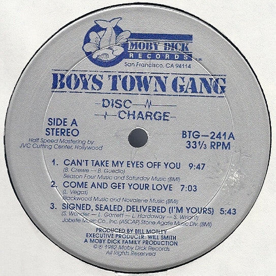 Boys Town Gang : Disc Charge (LP, Album, Hal)