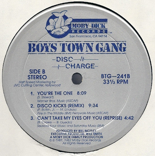 Boys Town Gang : Disc Charge (LP, Album, Hal)