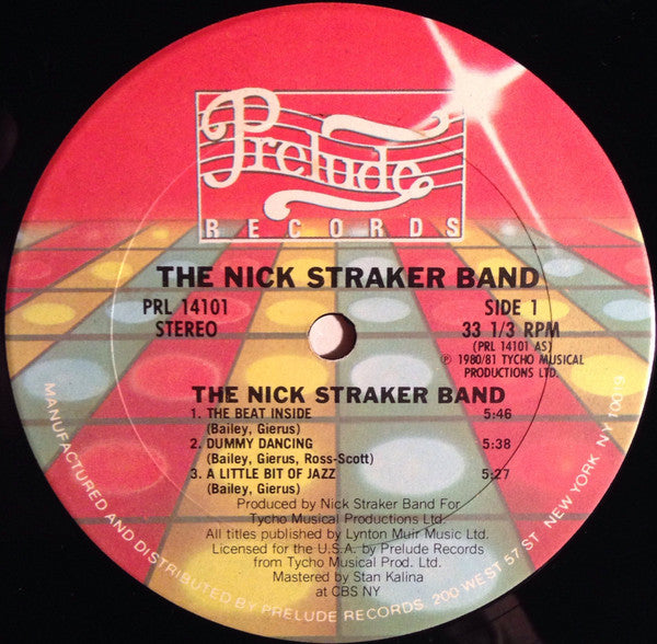 Nick Straker Band : The Nick Straker Band (LP, Album, Ter)