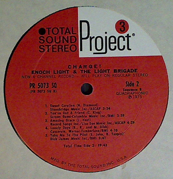 Enoch Light And The Light Brigade : Charge! (LP, Album, Quad)