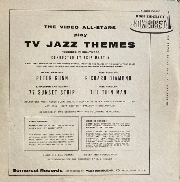 The Video All-Stars : TV Jazz Themes (LP, Album, Mono)