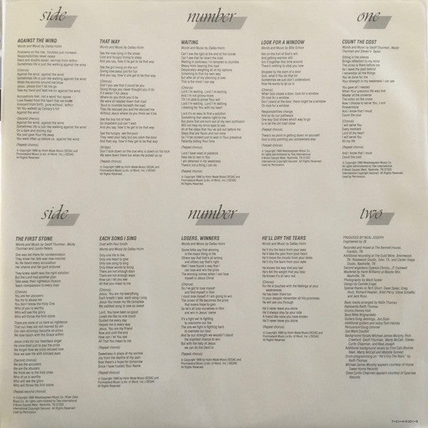 Dallas Holm : Against The Wind (LP, Album, Ind)