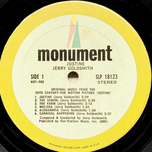 Jerry Goldsmith : Justine (LP, Album)