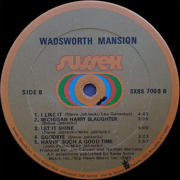 Wadsworth Mansion : Wadsworth Mansion (LP, Album)