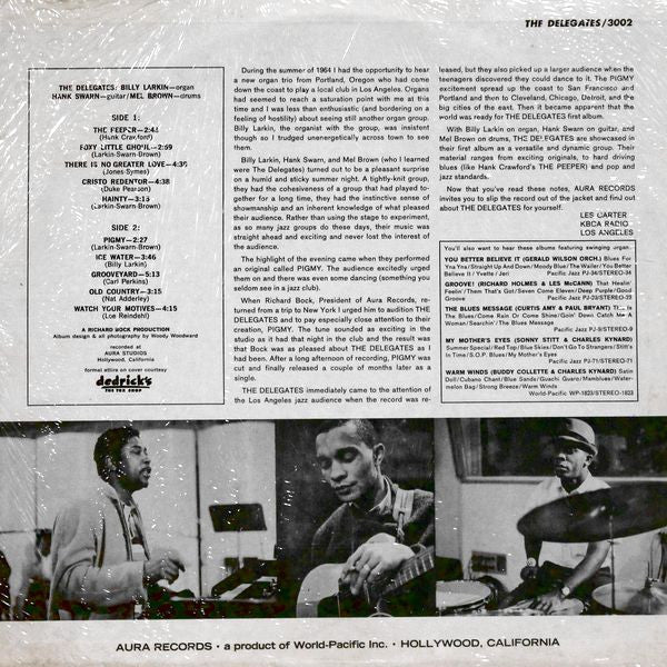 Billy Larkin & The Delegates* : Billy Larkin & The Delegates (LP, Album)