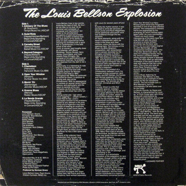 Louis Bellson : The Louis Bellson Explosion (LP, Album)