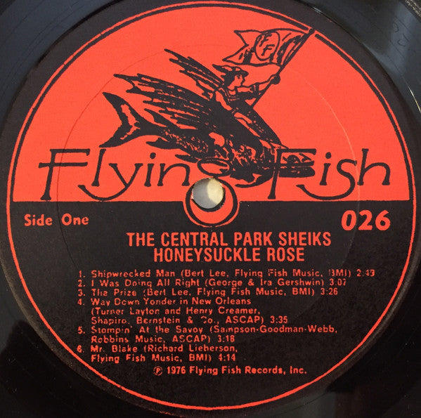 The Central Park Sheiks : Honeysuckle Rose (LP, Album)