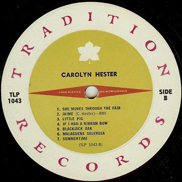 Carolyn Hester : Carolyn Hester (LP, Mono)