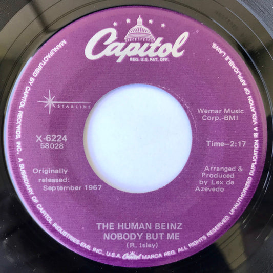 The Human Beinz / People (4) : Nobody But Me / I Love You (7", Single)