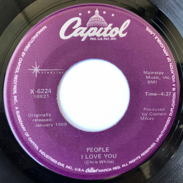 The Human Beinz / People (4) : Nobody But Me / I Love You (VG+)