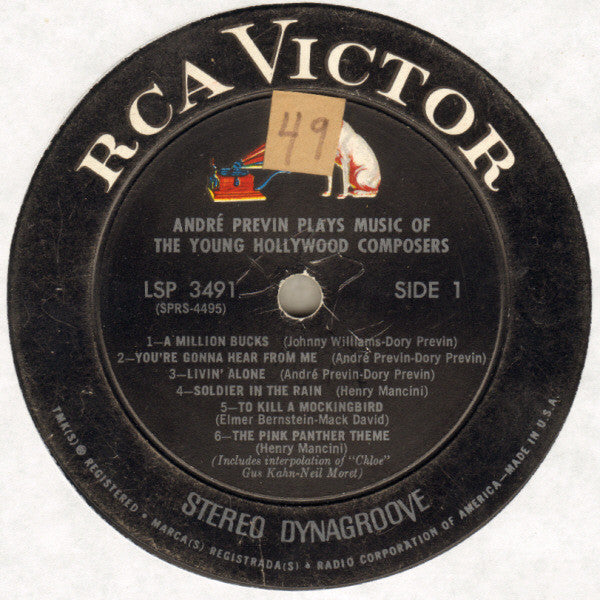 André Previn : André Previn Plays Music Of The Young Hollywood Composers (LP, Hol)