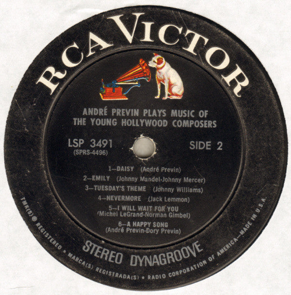 André Previn : André Previn Plays Music Of The Young Hollywood Composers (LP, Hol)