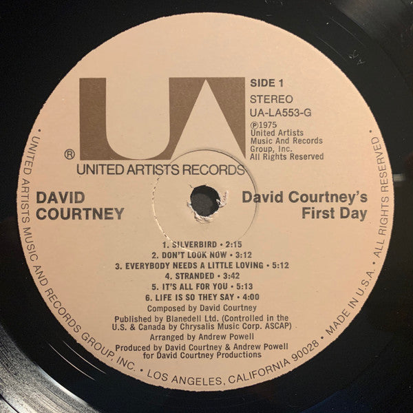 David Courtney : David Courtney's First Day (LP)