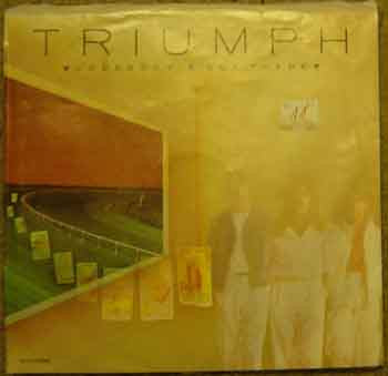 Triumph (2) : Somebody's Out There (7", Single, Promo, Pin)