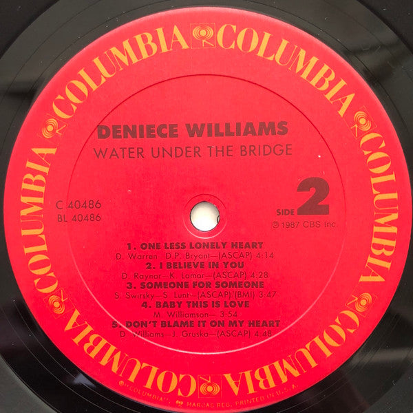 Deniece Williams : Water Under The Bridge (LP, Album)