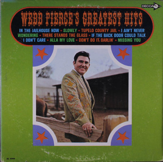 Webb Pierce : Webb Pierce's Greatest Hits (LP, Glo)