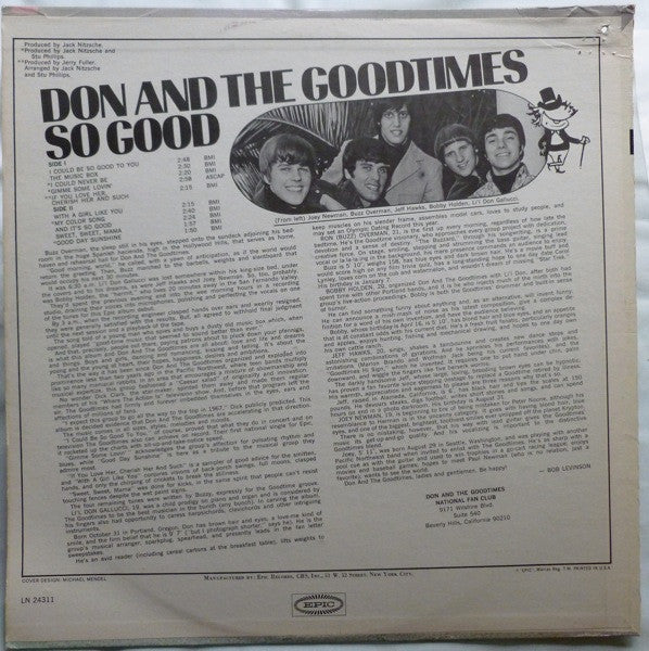 Don & The Goodtimes : So Good (LP, Album, Mono)