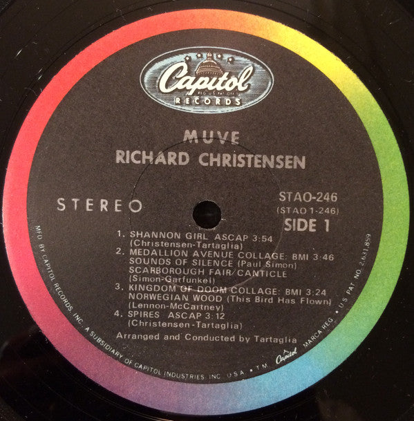 Richard Christensen And John Tartaglia : Muve (LP, Album, Gat)