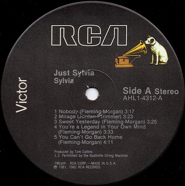 Sylvia (7) : Just Sylvia (VG+) – Square Cat Vinyl