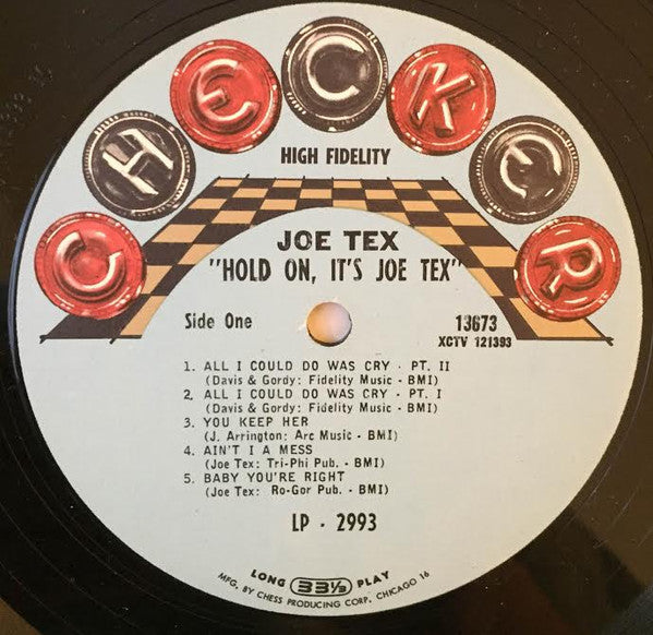 Joe Tex : Hold On! It's Joe Tex (LP, Comp, Mono)