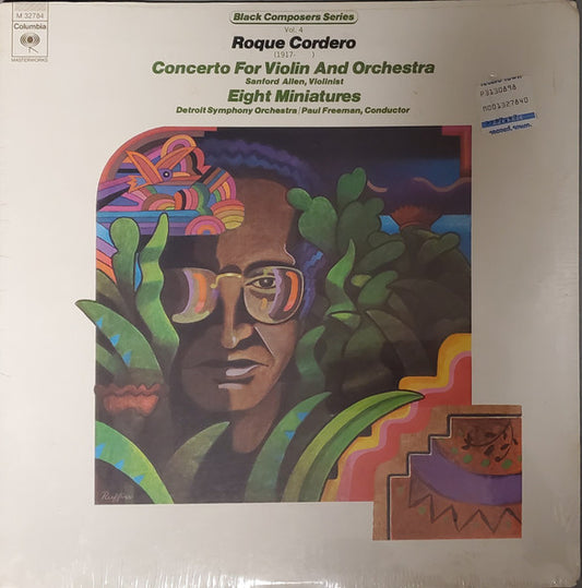 Roque Cordero : Concerto For Violin And Orchestra / Eight Miniatures (LP, Album)
