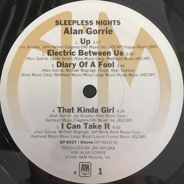 Alan Gorrie : Sleepless Nights (VG+) – Square Cat Vinyl