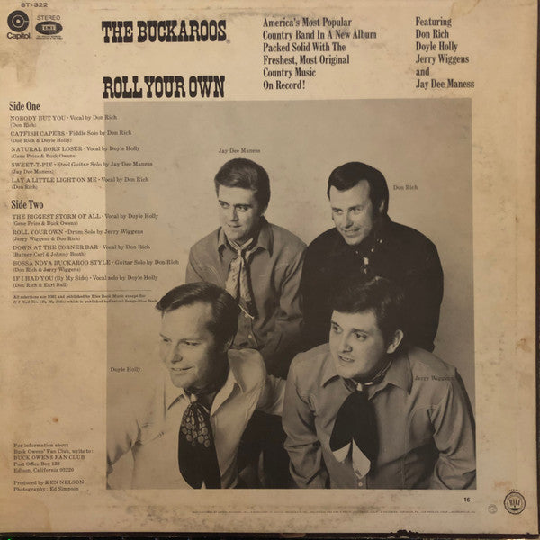 Buck Owens' Buckaroos* : Roll Your Own (LP, Album, Jac)