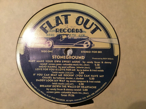 Stoneground : Flat Out (LP, Album)