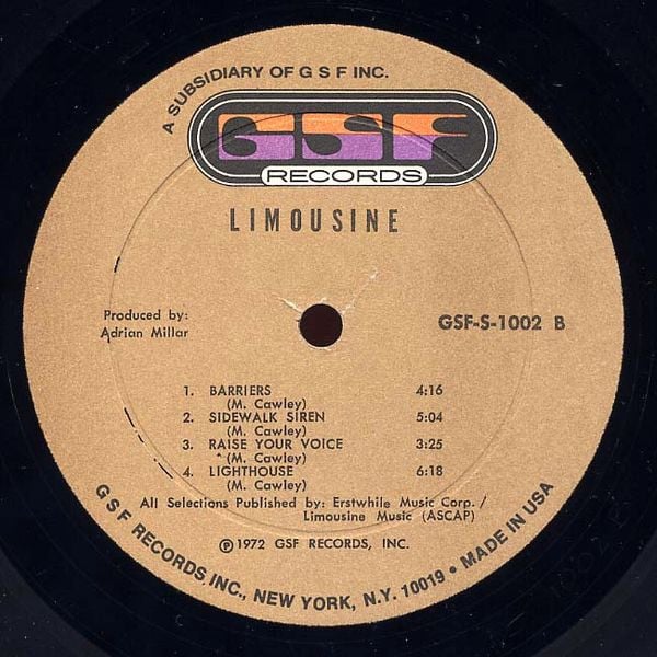 Limousine (10) : Limousine (LP, Album)