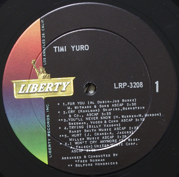 Timi Yuro : Hurt!!!!!!! (LP, Album, Mono, Ind)