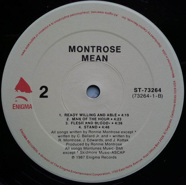 Montrose (2) : Mean (LP, Album)