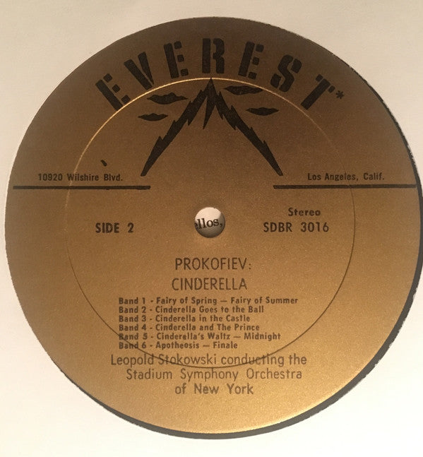 Villa-Lobos* / Prokofiev* - Leopold Stokowski, The Stadium Symphony Orchestra Of New York : Uirapurú + Modinha (From Bachianas Brasileiras No. 1)  / Cinderella (Ballet Suite) (LP, Album, RP)