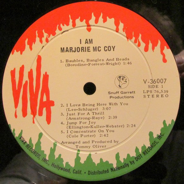 Marjorie McCoy : I Am Marjorie McCoy (LP, Album)