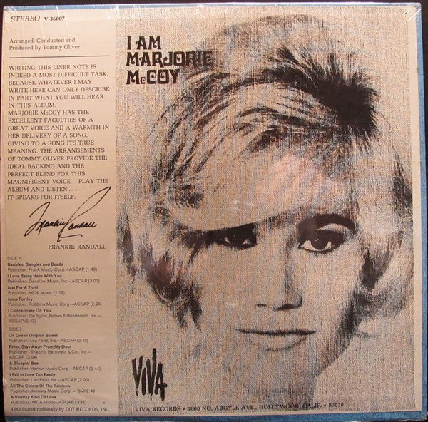 Marjorie McCoy : I Am Marjorie McCoy (LP, Album)