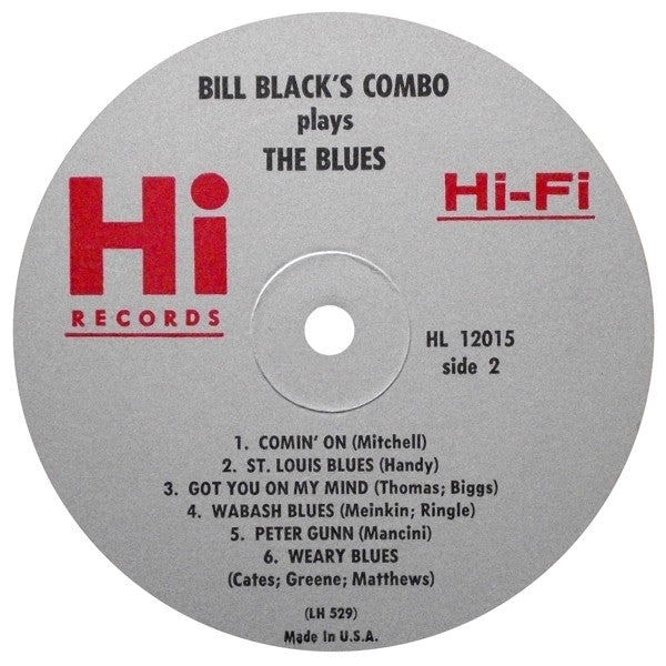 Bill Black's Combo : Bill Black's Combo Plays The Blues (LP, Mono)