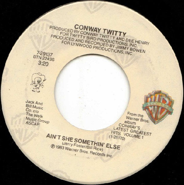 Conway Twitty : Ain't She Somethin' Else (7", Single, Spe)