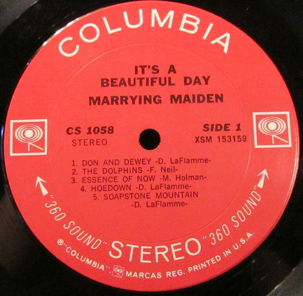 It's A Beautiful Day : Marrying Maiden (LP, Album, Pit)
