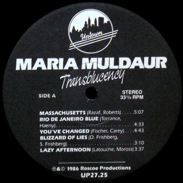 Maria Muldaur : Transblucency (LP, Album)