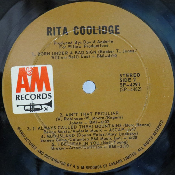 Rita Coolidge : Rita Coolidge (LP, Album)