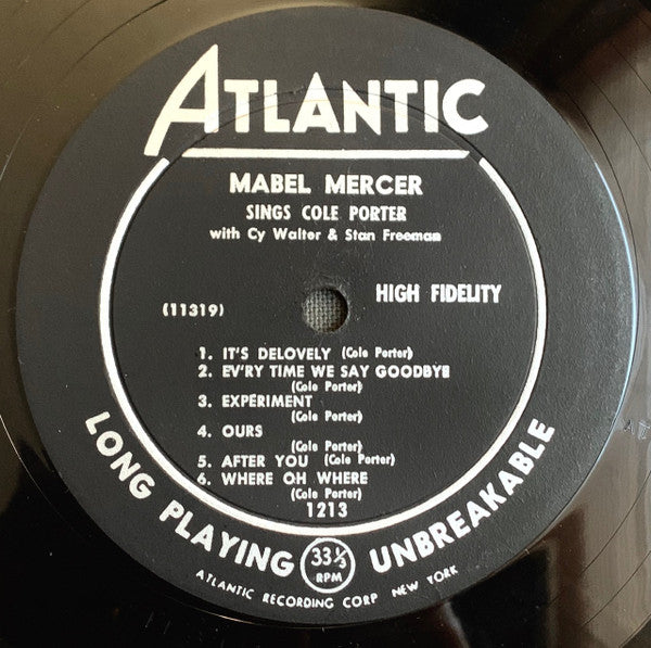 Mabel Mercer : Mabel Mercer Sings Cole Porter (LP, Album, Mono)