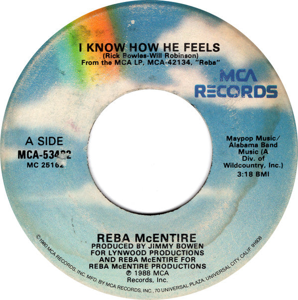 Reba McEntire : I Know How He Feels (7", Single, Glo)