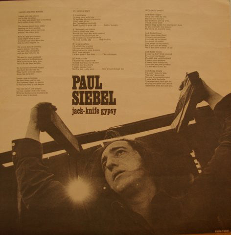 Paul Siebel : Jack-Knife Gypsy (LP, Album, Pit)