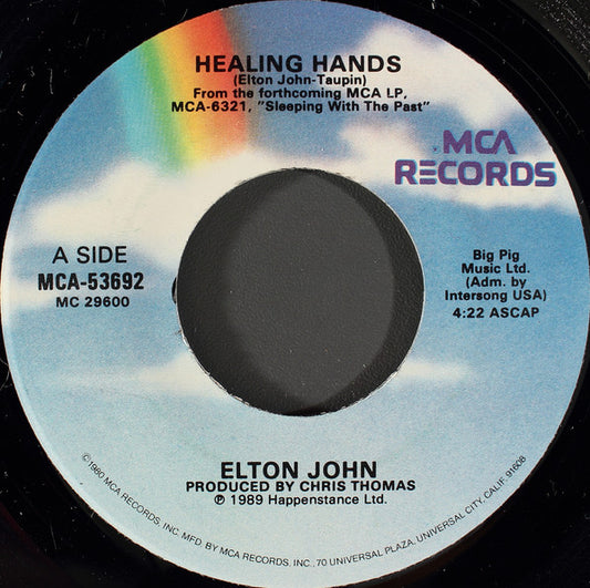 Elton John : Healing Hands (7")