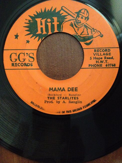 The Starlites / G.G. Allstars : Mama Dee (7", Single)