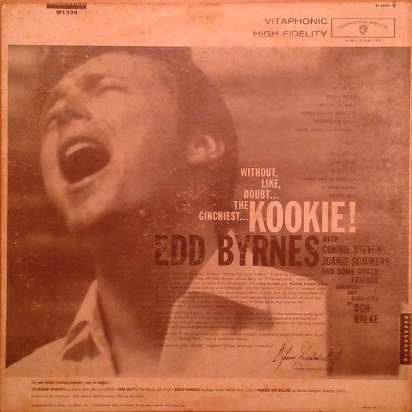 Edd "Kookie" Byrnes : Kookie Star Of "77 Sunset Strip" (LP, Album, Mono)