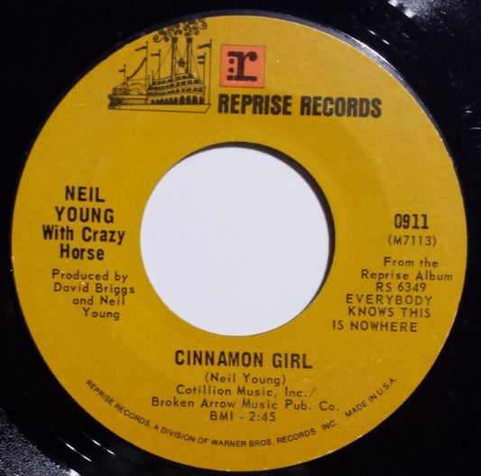 Neil Young With Crazy Horse : Cinnamon Girl (7", Single)