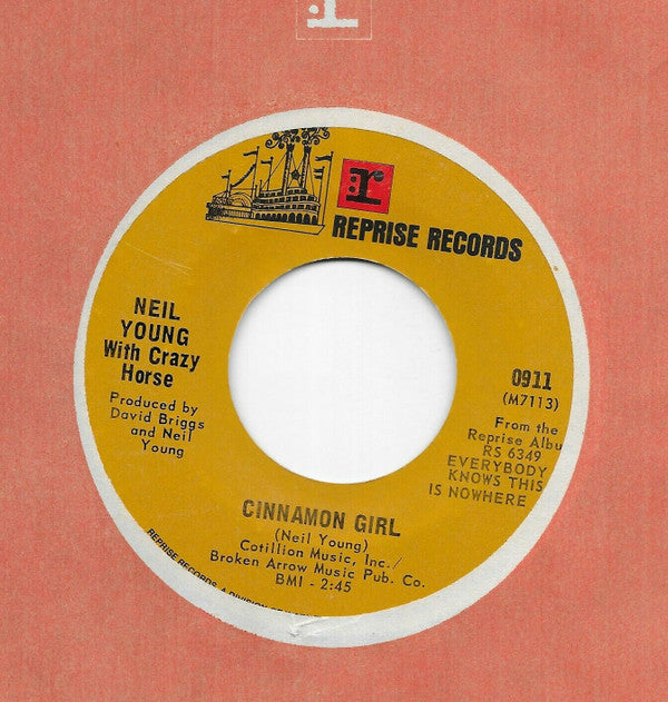 Neil Young With Crazy Horse : Cinnamon Girl (7", Single)