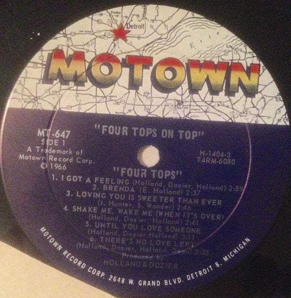 Four Tops : Four Tops On Top (LP, Mono)